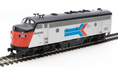 Walthers 19956 EMD F7 A/B - Amtrak #100, 150 (Phase I; silver, red, blue, black) - DCC & Sound HO Scale