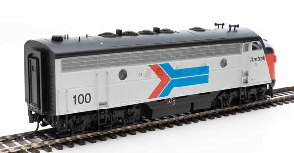 Walthers 19956 EMD F7 A/B - Amtrak #100, 150 (Phase I; silver, red, blue, black) - DCC & Sound HO Scale