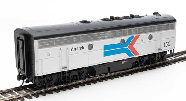 Walthers 19956 EMD F7 A/B - Amtrak #100, 150 (Phase I; silver, red, blue, black) - DCC & Sound HO Scale