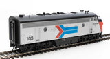 Walthers 19957 EMD F7 A/B - Amtrak #103, 151 (Phase I; silver, red, blue, black) - DCC & Sound HO Scale