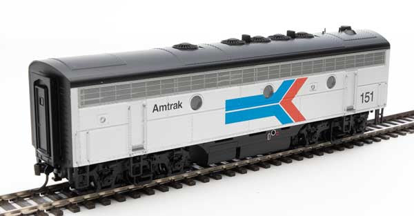 Walthers 19957 EMD F7 A/B - Amtrak #103, 151 (Phase I; silver, red, blue, black) - DCC & Sound HO Scale