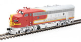 Walthers 19962 EMD F7 A - ATSF - Santa Fe #327L (Passenger Warbonnet, silver, red, black) - DCC & Sound HO Scale