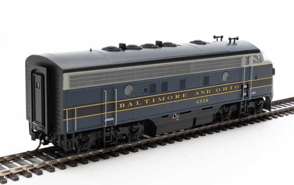 Walthers 19965 EMD F7 A/B - B&O - Baltimore & Ohio #4536, #5496 (blue, gray, black, dulux) - DCC & Sound HO Scale