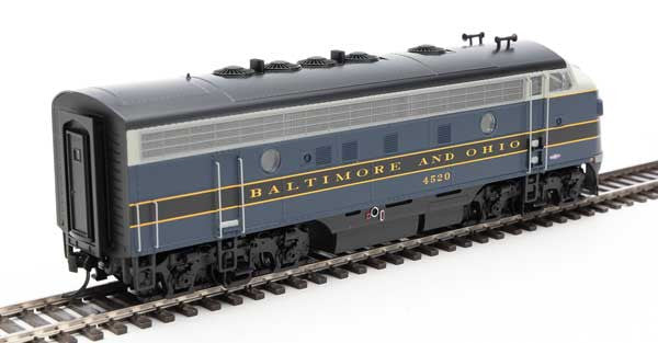 Walthers 19966 EMD F7 A - B&O - Baltimore & Ohio #4520 (blue, gray, black, dulux) - DCC & Sound HO Scale