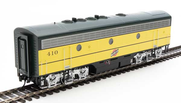 Walthers 19968 EMD F7 A/B - C&NW - Chicago & North Western #401, #410 (yellow, green, silver, black) - DCC & Sound HO Scale