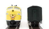 Walthers 19969 EMD F7 A/B - C&NW - Chicago & North Western #402, #411 (yellow, green, silver, black) - DCC & Sound HO Scale