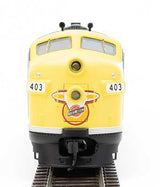 Walthers 19970 EMD F7 A - C&NW - Chicago & North Western #403 (yellow, green, black, silver) - DCC & Sound HO Scale