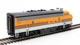 Walthers 19972 EMD F7 A/B - D&RGW - Denver & Rio Grande Western #5724, #5712 (Grande Gold, silver, black) - DCC & Sound HO Scale