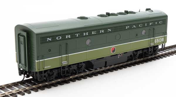 Walthers 19976 EMD F7 A/B - NP - Northern Pacific #6513A, #6513B (two-tone green, white, black) - DCC & Sound HO Scale