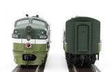 Walthers 19976 EMD F7 A/B - NP - Northern Pacific #6513A, #6513B (two-tone green, white, black) - DCC & Sound HO Scale