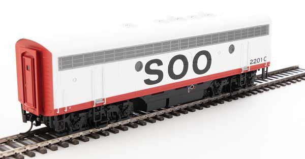 Walthers 19979 EMD F7 A/B - Soo Line #212A, #2201C (red, white, black) -  DCC & Sound HO Scale