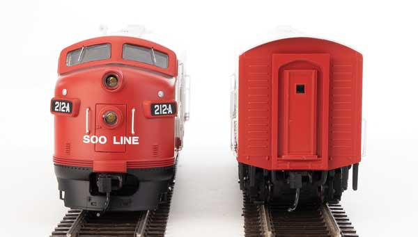 Walthers 19979 EMD F7 A/B - Soo Line #212A, #2201C (red, white, black) -  DCC & Sound HO Scale