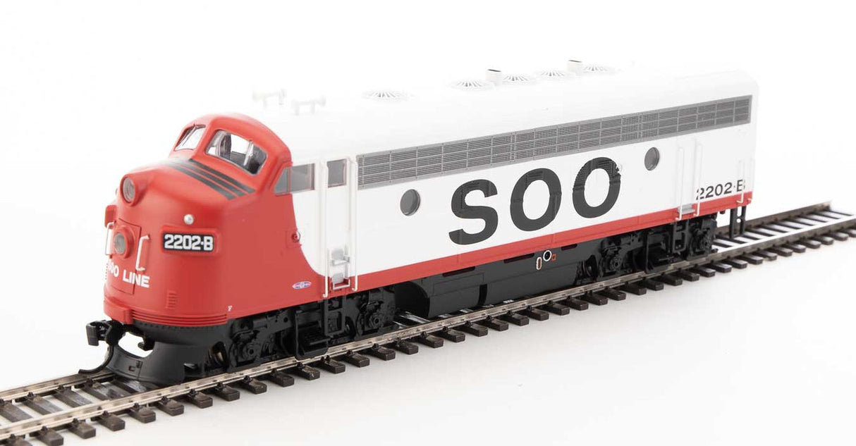 Walthers 19982 EMD F7 A - Soo Line #2202B (red, white, black) - DCC & Sound HO Scale