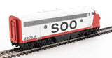 Walthers 19982 EMD F7 A - Soo Line #2202B (red, white, black) - DCC & Sound HO Scale