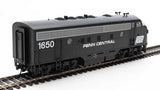 Walthers 19983 EMD F7 A/B - PC - Penn Central #1650, #3460 (black, white) - DCC & Sound HO Scale