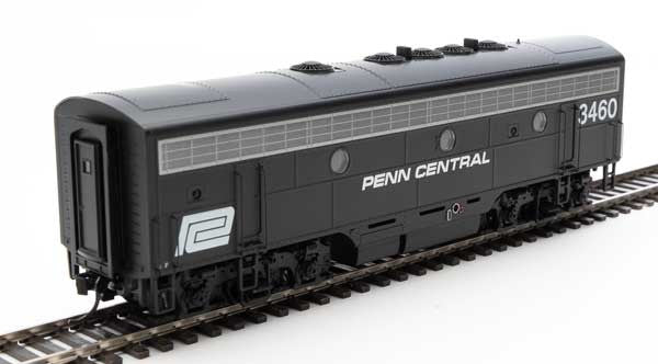 Walthers 19983 EMD F7 A/B - PC - Penn Central #1650, #3460 (black, white) - DCC & Sound HO Scale