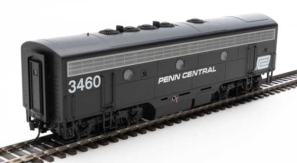 Walthers 19983 EMD F7 A/B - PC - Penn Central #1650, #3460 (black, white) - DCC & Sound HO Scale