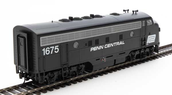 Walthers 19984 EMD F7 A/B - PC - Penn Central #1675, #3479 (black, white) - DCC & Sound HO Scale