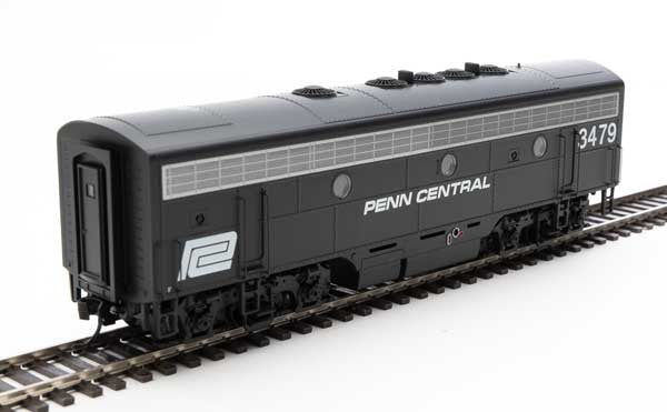 Walthers 19984 EMD F7 A/B - PC - Penn Central #1675, #3479 (black, white) - DCC & Sound HO Scale