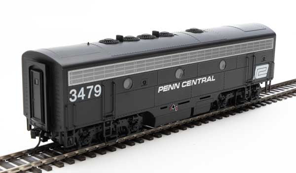 Walthers 19984 EMD F7 A/B - PC - Penn Central #1675, #3479 (black, white) - DCC & Sound HO Scale