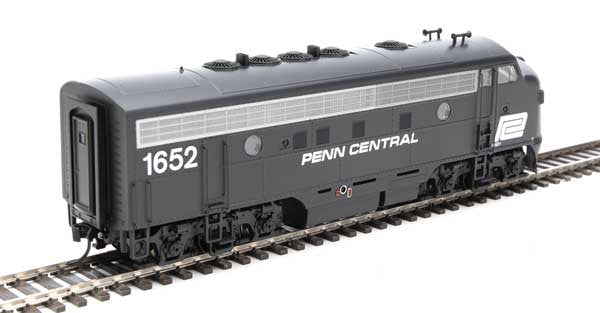 Walthers 19985 EMD F7 A - PC - Penn Central #1652 (black, white) - DCC & Sound HO Scale