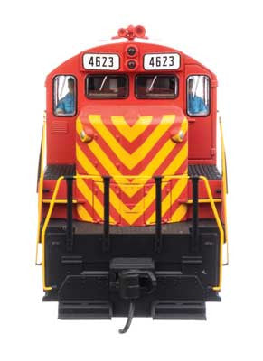 Walthers 910-20430 EMD GP9 Phase II United States Army #4623 (red, yellow) DCC & Sound HO Scale