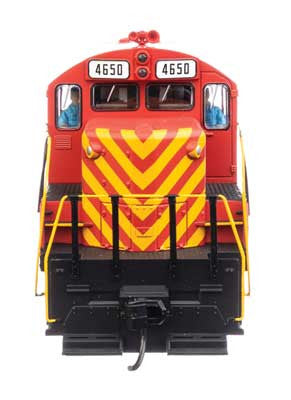 Walthers 910-20431 EMD GP9 Phase II United States Army #4650 (red, yellow) DCC & Sound HO Scale