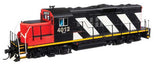 Walthers 910-20432 EMD GP9 Phase II Canadian National #4012 (black, red, white stripes) DCC & Sound HO Scale