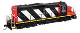 Walthers 910-20432 EMD GP9 Phase II Canadian National #4012 (black, red, white stripes) DCC & Sound HO Scale