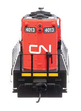 Walthers 910-20433 EMD GP9 Phase II Canadian National #4013 (black, red, white stripes) DCC & Sound HO Scale