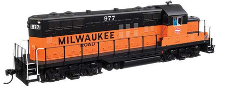 Walthers 910-20441 EMD GP9 Phase II Milwaukee Road #977 (orange, black; rebuild w/GP20 ID plate) DCC & Sound HO Scale