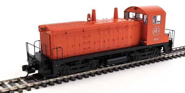 Walthers 20668 EMD SW7 DT&I - Detroit, Toledo & Ironton #920 (Phase II; orange, black) - DCC & Sound HO Scale