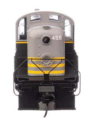 Walthers 20702 Alco RS-2 - Belt Railway of Chicago #456 - Air-cooled stack (black, gray, yellow) - DCC & Sound HO Scale