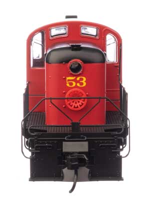 Walthers 20703 Alco RS-2 - Chicago Great Western #53 - Water-cooled stack (Deramus Red, black, yellow) - DCC & Sound HO Scale