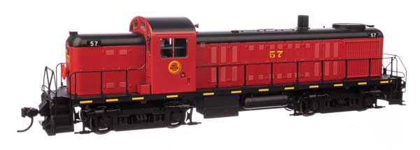 Walthers 20704 Alco RS-2 - Chicago Great Western #57 - Water-cooled stack (Deramus Red, black, yellow) - DCC & Sound HO Scale