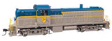 Walthers 20705 Alco RS-2 - D&H Delaware & Hudson #4007 - Water-cooled stack (blue, gray, yellow) - DCC & Sound HO Scale