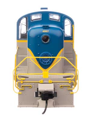 Walthers 20705 Alco RS-2 - D&H Delaware & Hudson #4007 - Water-cooled stack (blue, gray, yellow) - DCC & Sound HO Scale