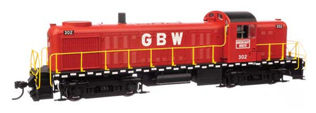 Walthers 20707 Alco RS-2 - GBW Green Bay & Western #302 - Water-cooled stack (red, black, white, yellow) - DCC & Sound HO Scale