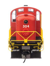 Walthers 20708 Alco RS-2 - GBW Green Bay & Western #304 - Water-cooled stack (red, black, white, yellow) - DCC & Sound HO Scale