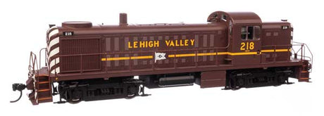 Walthers 20710 Alco RS-2 - LV Lehigh Valley #218 - Water-cooled stack (Tuscan Red, black, yellow, white) - DCC & Sound HO Scale