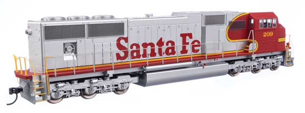 Walthers 910-21002 EMD SD75M ATSF Santa Fe #209 (red, silver, Superfleet) DCC & Sound HO Scale