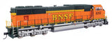 Walthers 910-21003 EMD SD75M BNSF Railway #8252 (orange, black, green, silver, Heritage II) DCC & Sound HO Scale