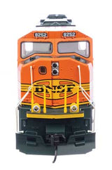 Walthers 910-21003 EMD SD75M BNSF Railway #8252 (orange, black, green, silver, Heritage II) DCC & Sound HO Scale