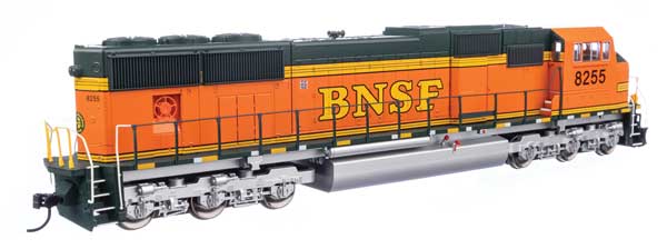 Walthers 910-21004 EMD SD75M BNSF Railway #8255 (orange, black
