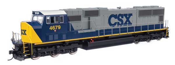 Walthers 910-21007 EMD SD70M CSX #4679 (YN2; yellow, gray, black, blue, white cab roof) DCC & Sound HO Scale