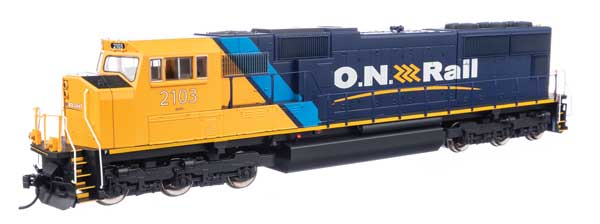 Walthers 910-21014 EMD SD75I ON Ontario Northland #2103 (blue, yellow, black) DCC & Sound HO Scale