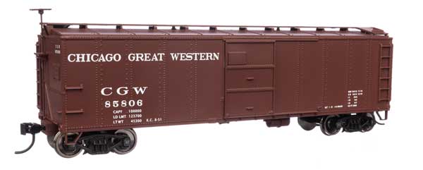 Walthers 910-40959 40' Early X29 Boxcar CGW Chicago Great Western #85806 HO Scale