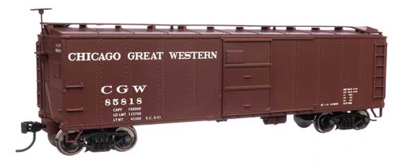 Walthers 910-40960 40' Early X29 Boxcar CGW Chicago Great Western #85818 HO Scale