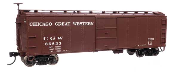 Walthers 910-40961 40' Early X29 Boxcar CGW Chicago Great Western #85833 HO Scale