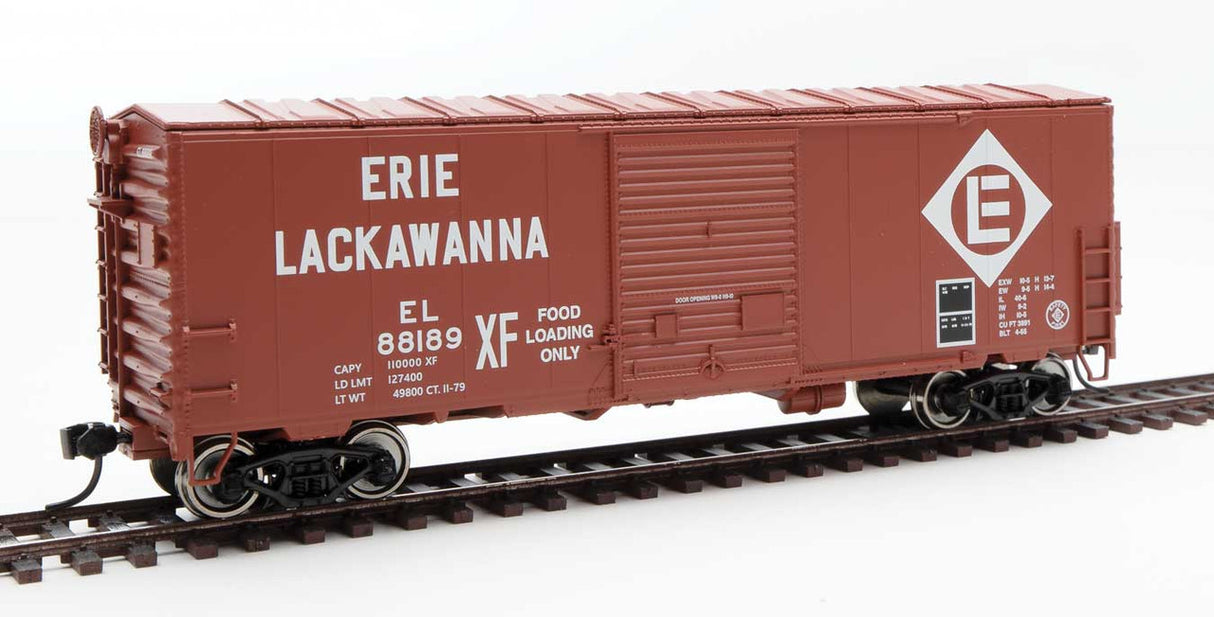 Walthers 910-45002 40' ACF Modernized Welded Boxcar EL - Erie Lackawanna #88189 HO Scale